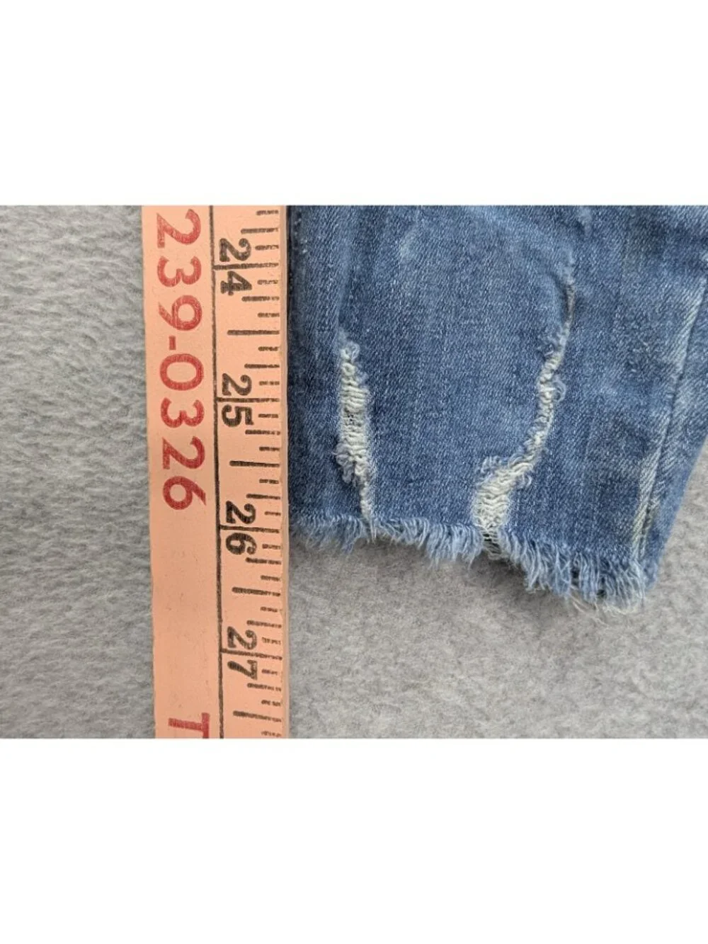 Free People Skinny Jeans Womens W27 Med Wash Mid Rise Distressed Stretch Denim